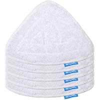 Los mejores  - 5 Recambios de Mopas Lavables Compatible para Aspiradora Vileda Steam Power Pad- Color Blanco- Pack Familiar de KEEPOW